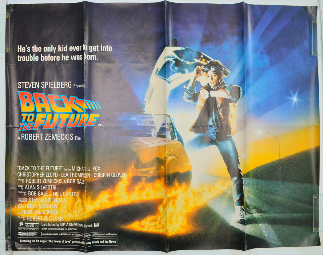 Back To The Future Original Quad Poster - Film Poster - Movie Poster  