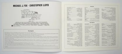 BACK TO THE FUTURE PART II Cinema Exhibitors Press Synopsis Credits Booklet - INSIDE 