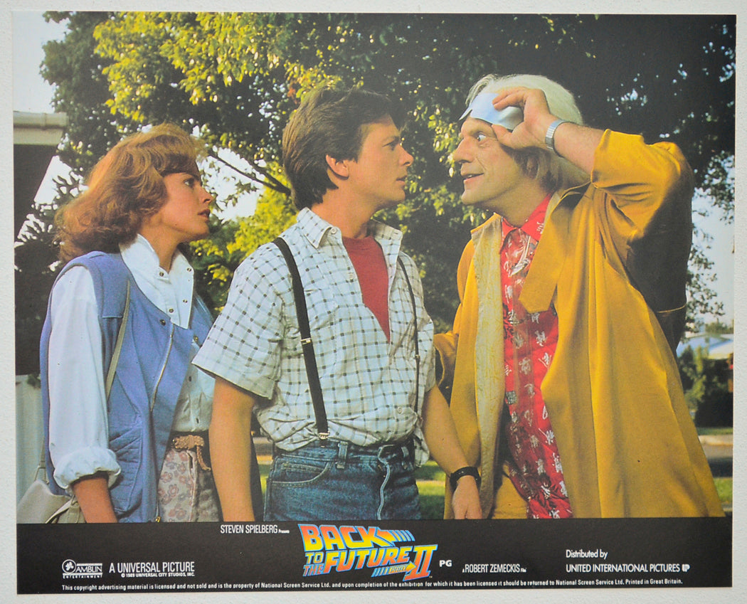 BACK TO THE FUTURE PART II Set of Colour Front Of House Stills / Lobby Cards 