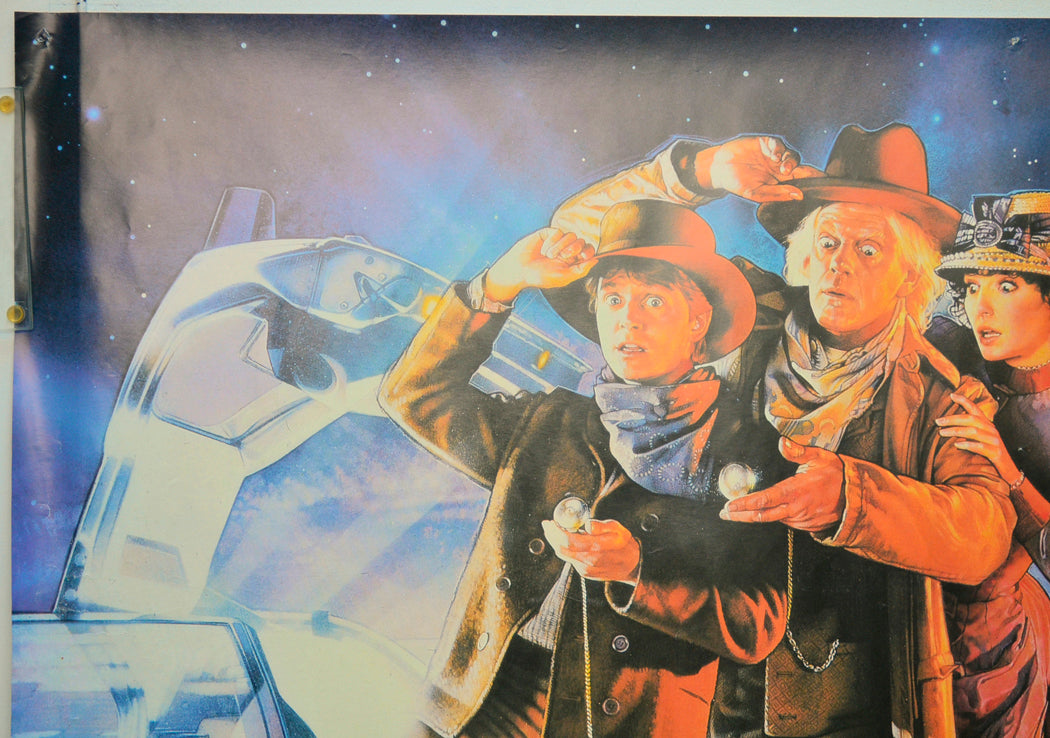 BACK TO THE FUTURE PART III (Top Left) Cinema Quad Movie Poster 