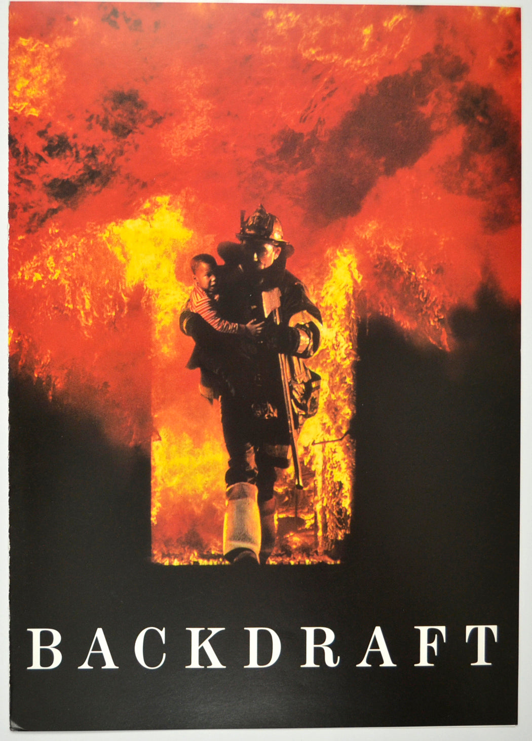 Backdraft Original Cinema Exhibitors Press Synopsis / Credits Booklet (UK)