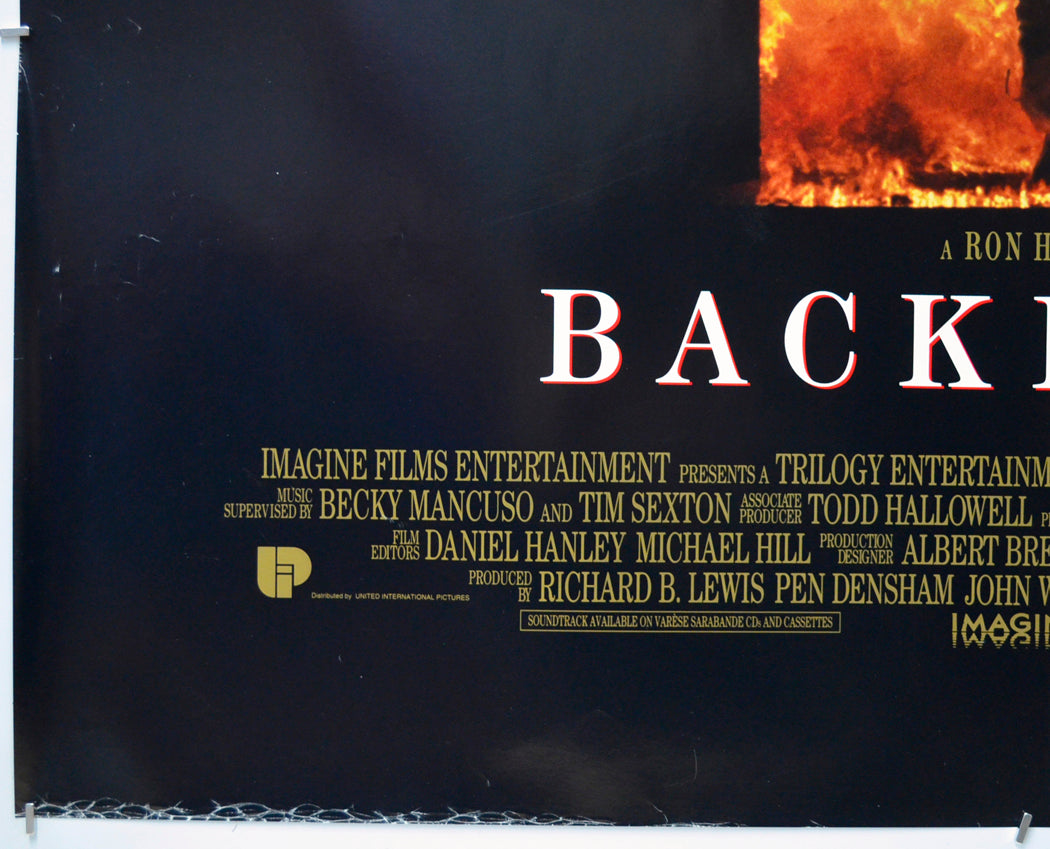 BACKDRAFT (Bottom Left) Cinema Quad Movie Poster 