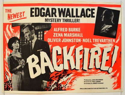 Backfire Original Quad Poster - Film Poster - Movie Poster  