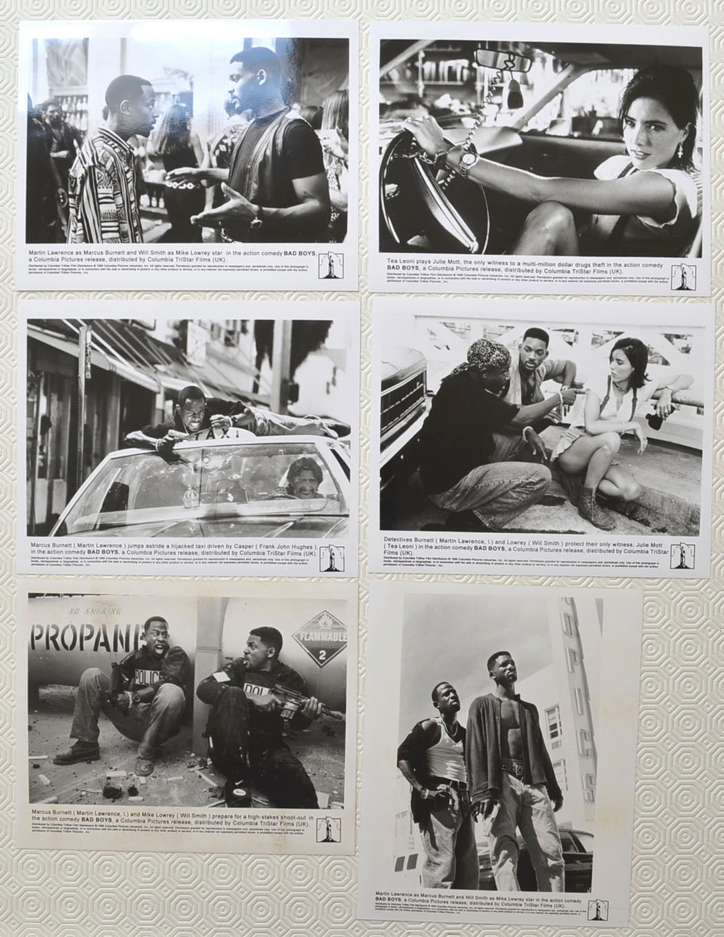 BAD BOYS Original Cinema Press Kit 