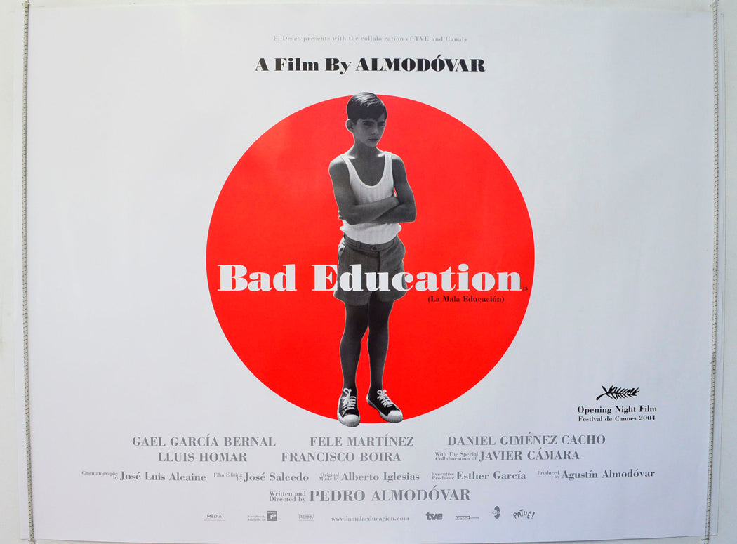 Bad Education   (a.k.a. La Mala Education) Original British Quad Poster - Film Poster - Movie Poster