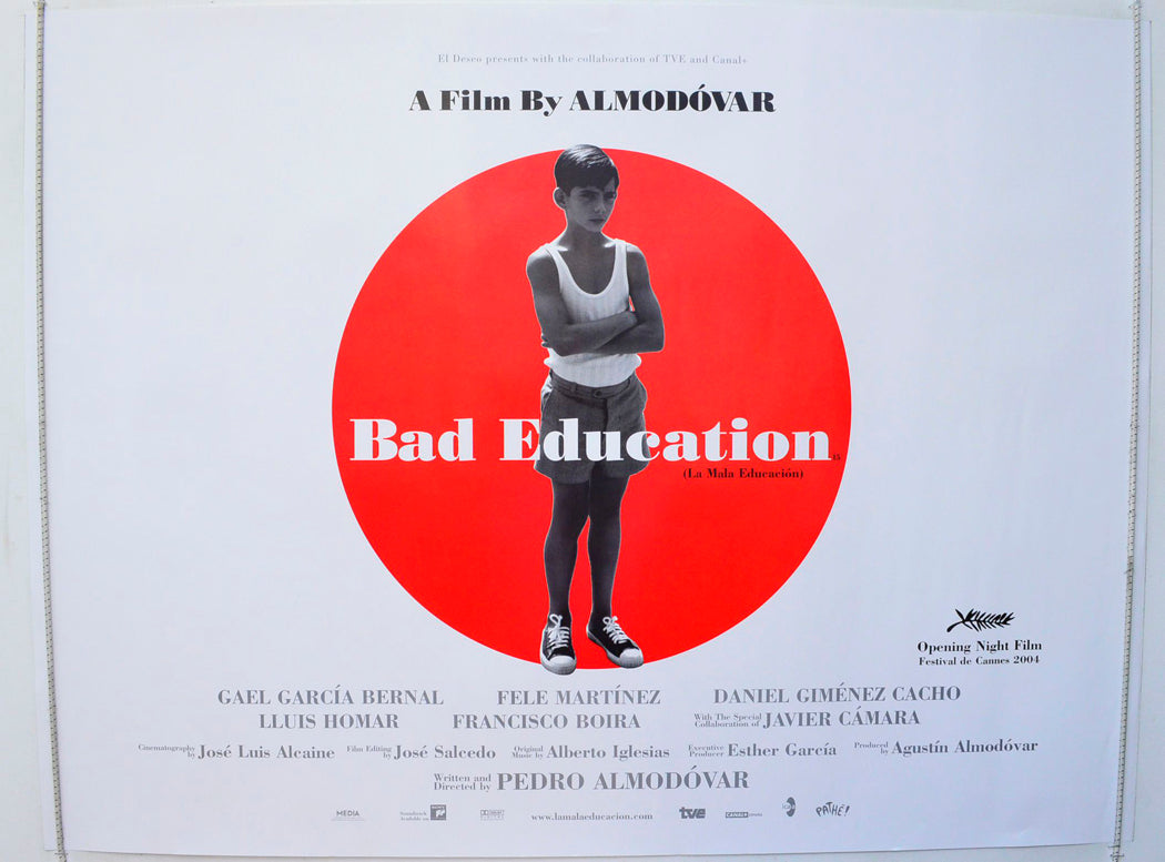 Bad Education   (a.k.a. La Mala Education) Original British Quad Poster - Film Poster - Movie Poster