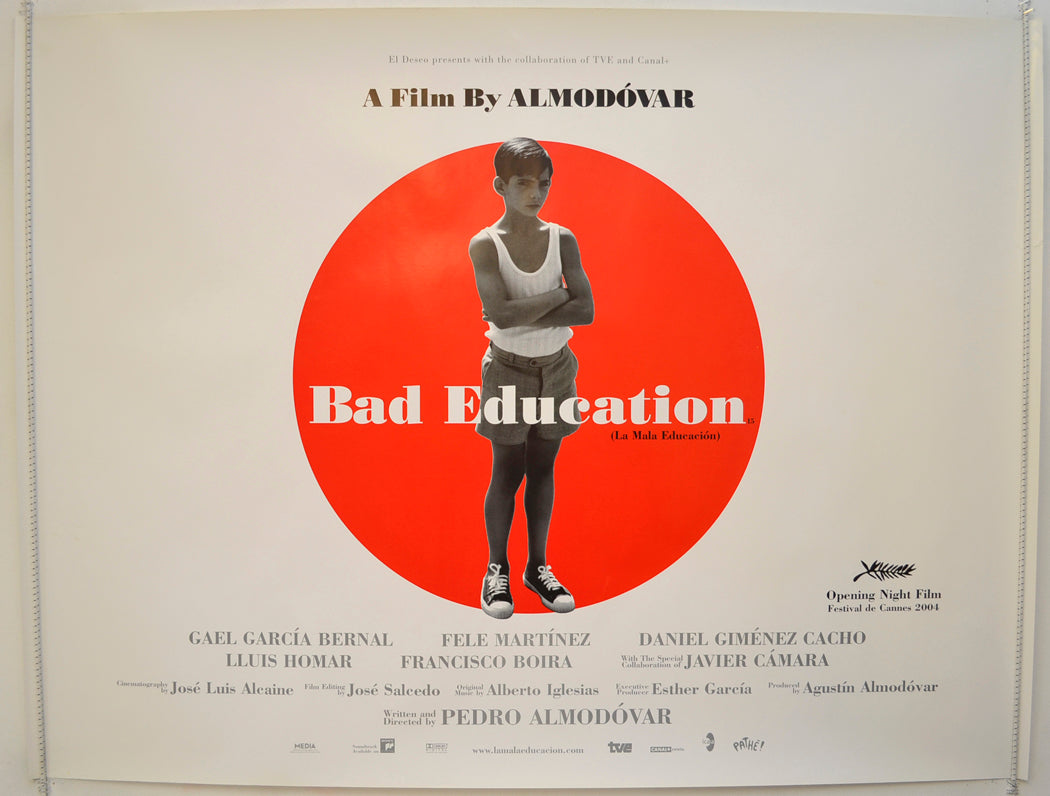 Bad Education  (a.k.a. La Mala Education)   Original Quad Poster - Film Poster - Movie Poster