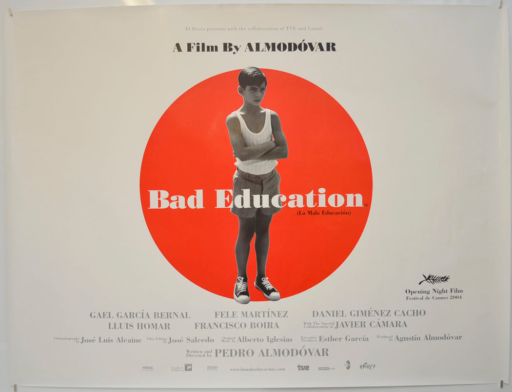 Bad Education  (a.k.a. La Mala Education) Original Quad Poster - Film Poster - Movie Poster  