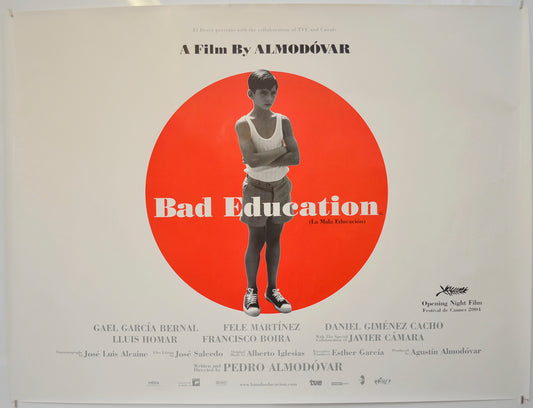 Bad Education  (a.k.a. La Mala Education) Original Quad Poster - Film Poster - Movie Poster  