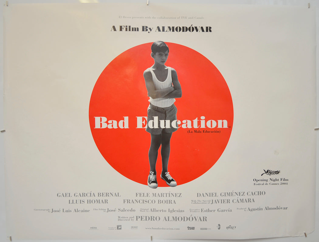 Bad Education  (a.k.a. La Mala Education) Original Quad Poster - Film Poster - Movie Poster  