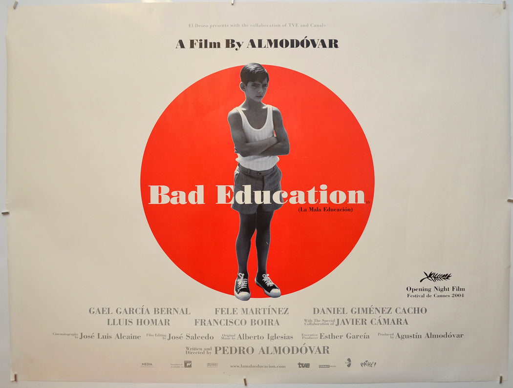 Bad Education (a.k.a. La Mala Education) Original Quad Poster - Film Poster - Movie Poster