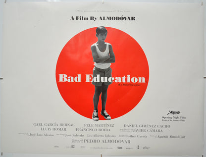 Bad Education (a.k.a. La Mala Education) Original Quad Poster - Film Poster - Movie Poster