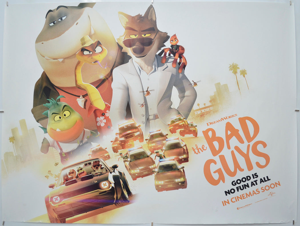 The Bad Guys Original Quad Poster - Film Poster - Movie Poster