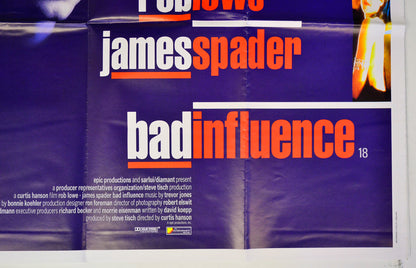 BAD INFLUENCE (Bottom Right) Cinema Quad Movie Poster 