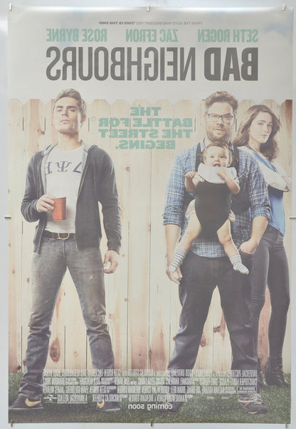 Bad Neighbours (Back) Cinema One Sheet Movie Poster 