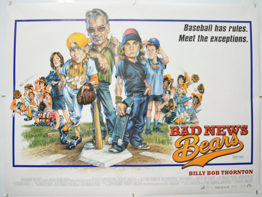 Bad News Bears Original Quad Poster - Film Poster - Movie Poster