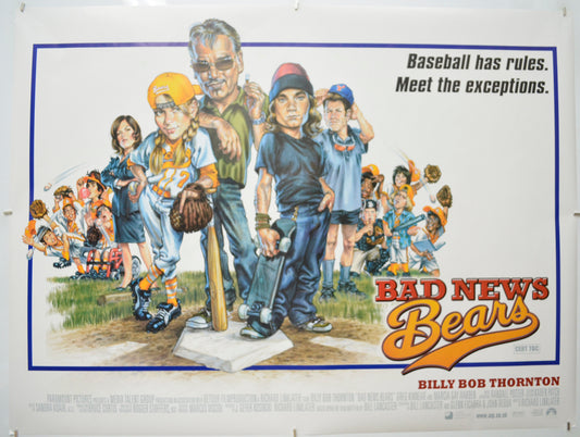 Bad News Bears Original Quad Poster - Film Poster - Movie Poster