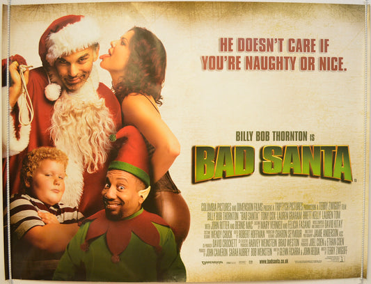 Bad Santa  Original Quad Poster - Film Poster - Movie Poster 