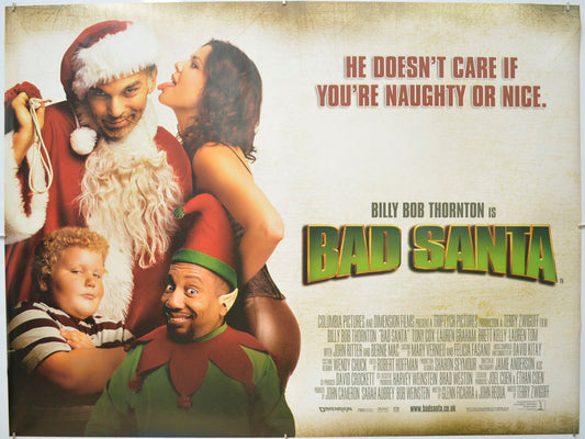 Bad Santa Original Quad Poster - Film Poster - Movie Poster