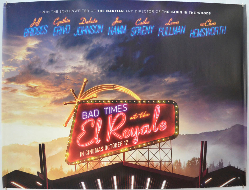 Bad Times At The El Royale (Teaser / Advance Version) Original Quad Poster - Film Poster - Movie Poster