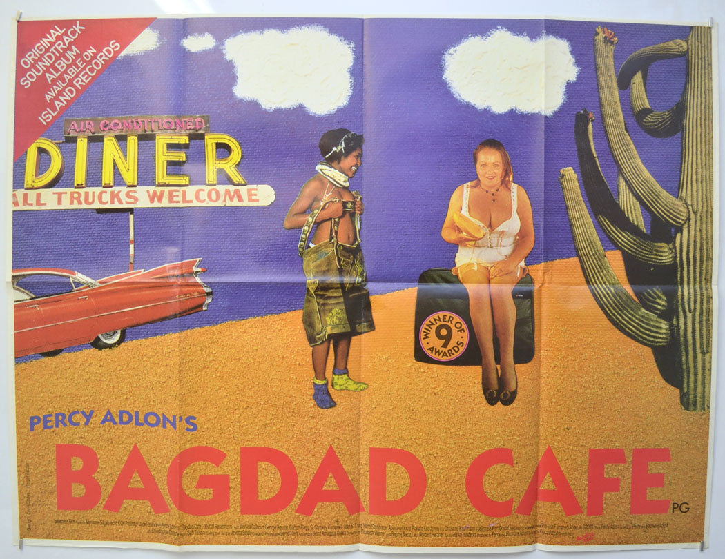 Bagdad Cafe  Original Quad Poster - Film Poster - Movie Poster