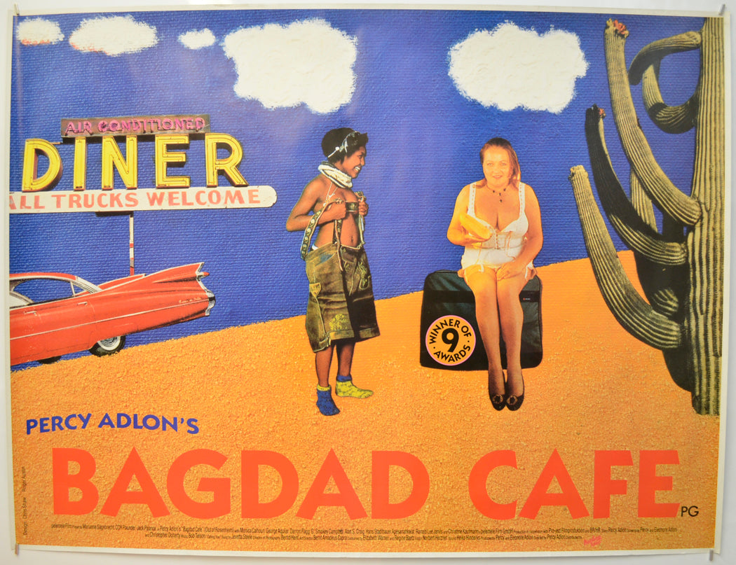 Bagdad Cafe Original Quad Poster - Film Poster - Movie Poster  