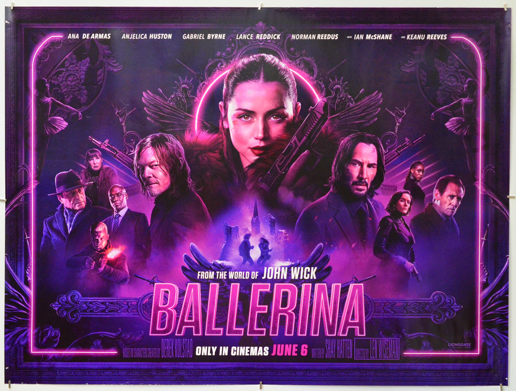 Ballerina - Original Quad Poster - Film Poster - Movie Poster