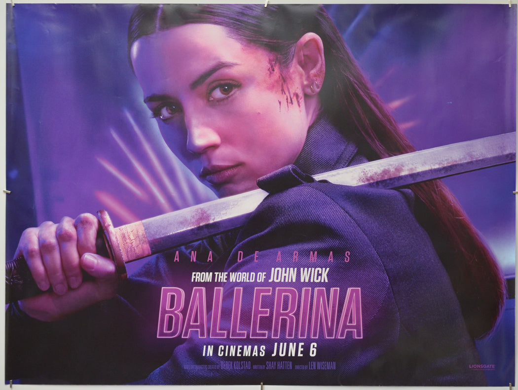 Ballerina - Original Quad Poster - Film Poster - Movie Poster