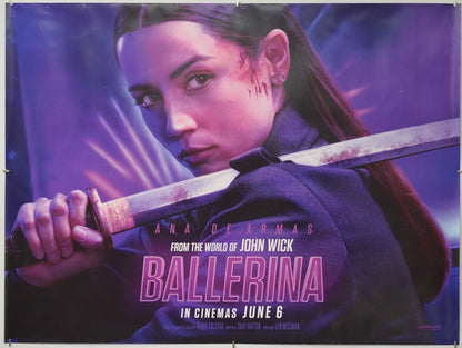 Ballerina - Original Quad Poster - Film Poster - Movie Poster