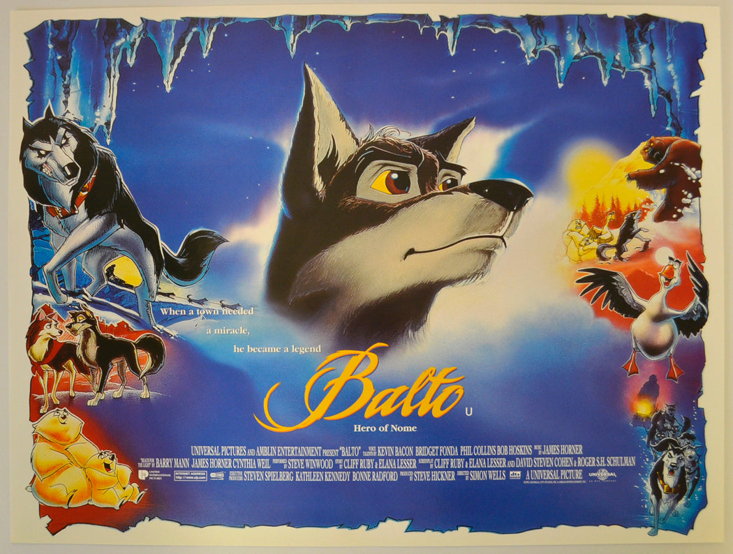 Balto : Hero Of Nome Original Mini Quad Poster - Film Poster - Movie Poster