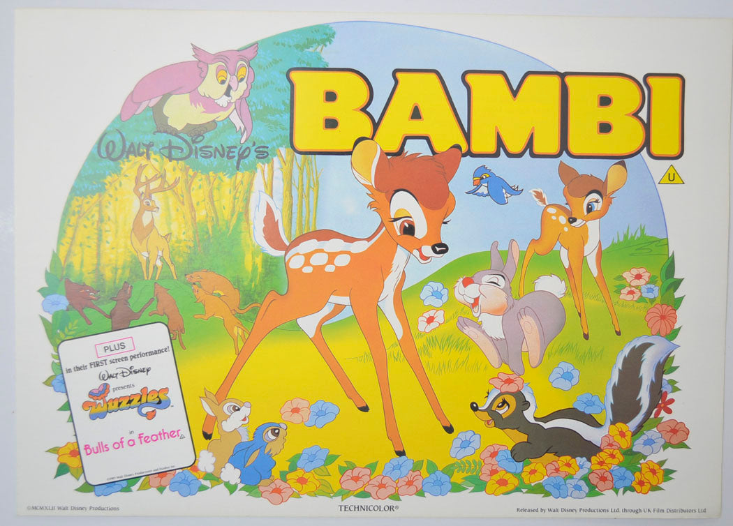 Bambi Original Cinema Exhibitors Synopsis / Credits Booklet (UK)