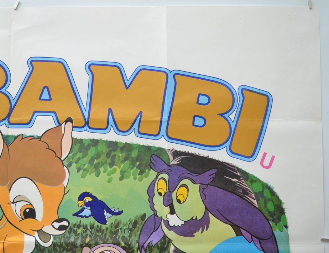 BAMBI (Top Right) Cinema Quad Movie Poster 