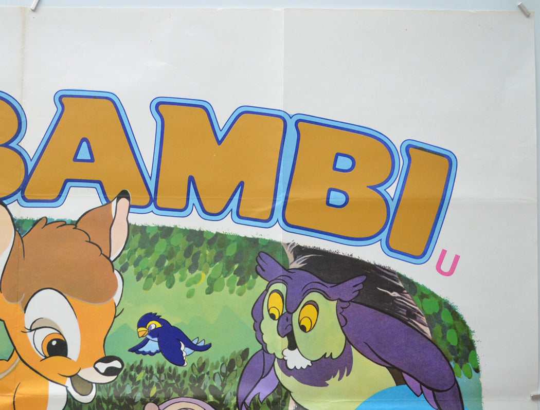 BAMBI (Top Right) Cinema Quad Movie Poster 