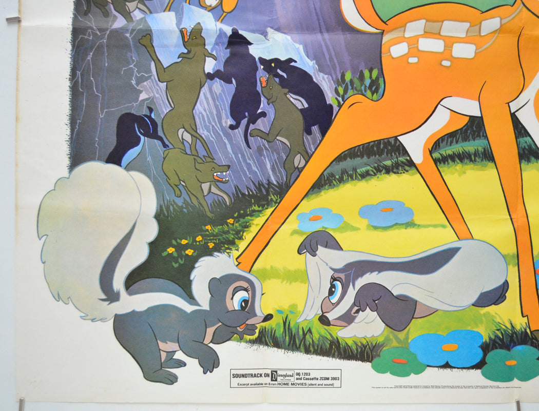 BAMBI (Bottom Left) Cinema Quad Movie Poster 