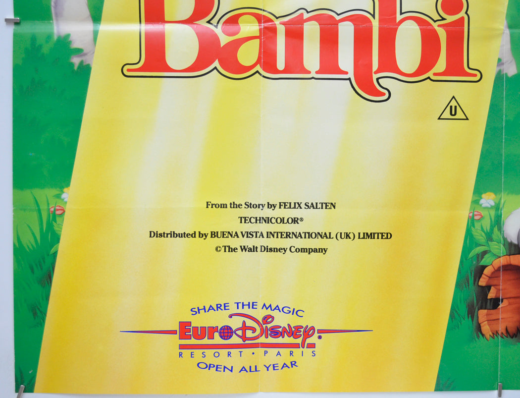 BAMBI (Bottom Left) Cinema Quad Movie Poster 