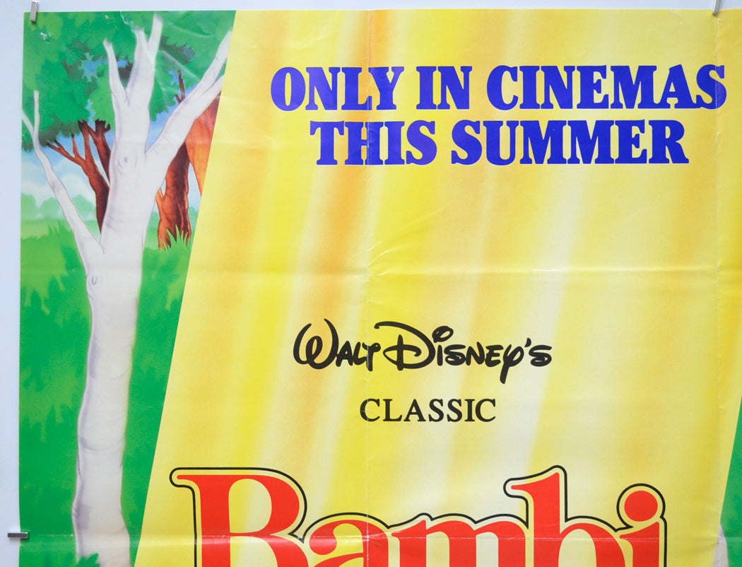 BAMBI (Top Left) Cinema Quad Movie Poster 