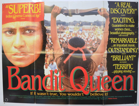 Bandit Queen  Original Quad Poster - Film Poster - Movie Poster