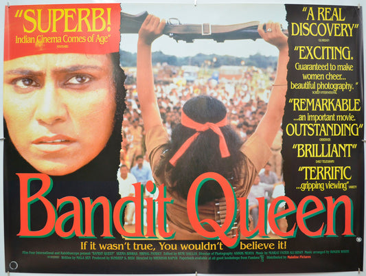 Bandit Queen Original Quad Poster - Film Poster - Movie Poster