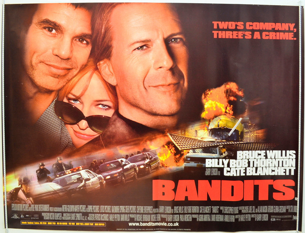 Bandits Original Quad Poster - Film Poster - Movie Poster  