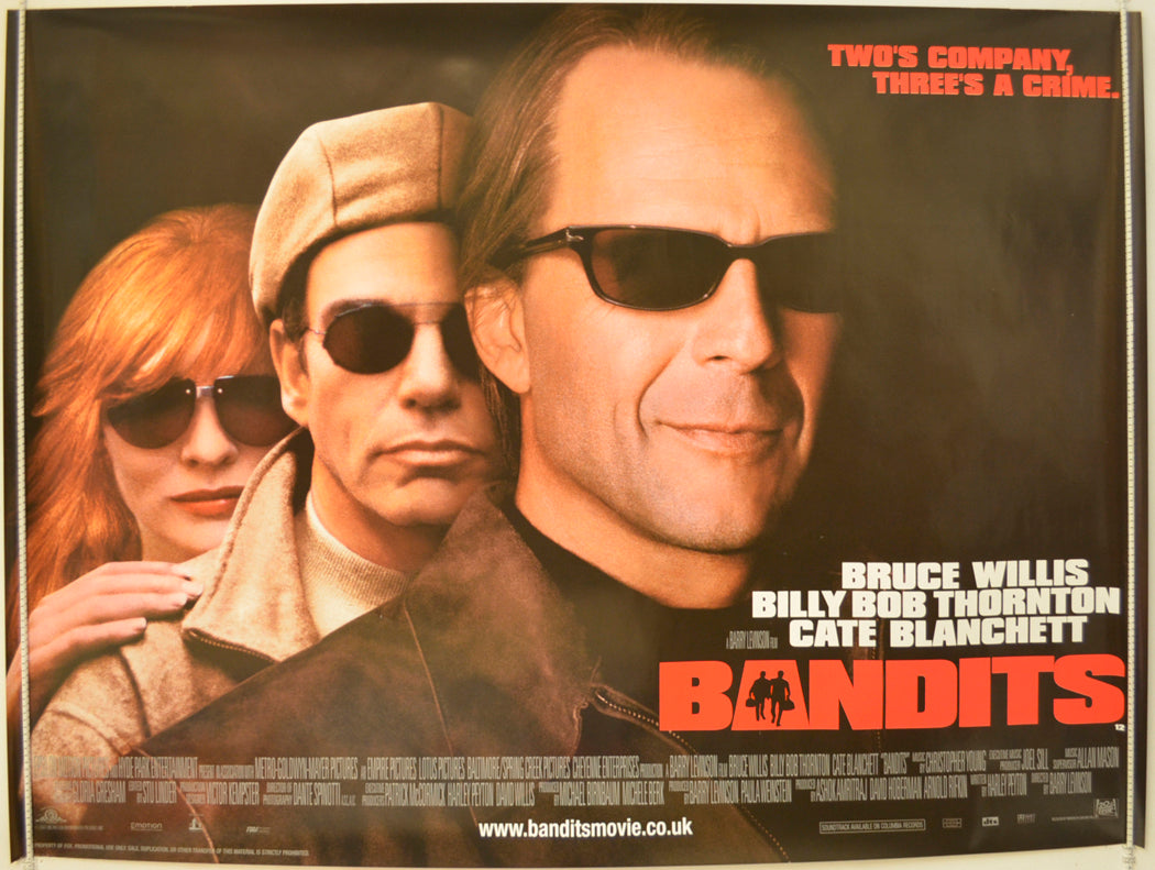 Bandits  (Design 2)  Original Quad Poster - Film Poster - Movie Poster 