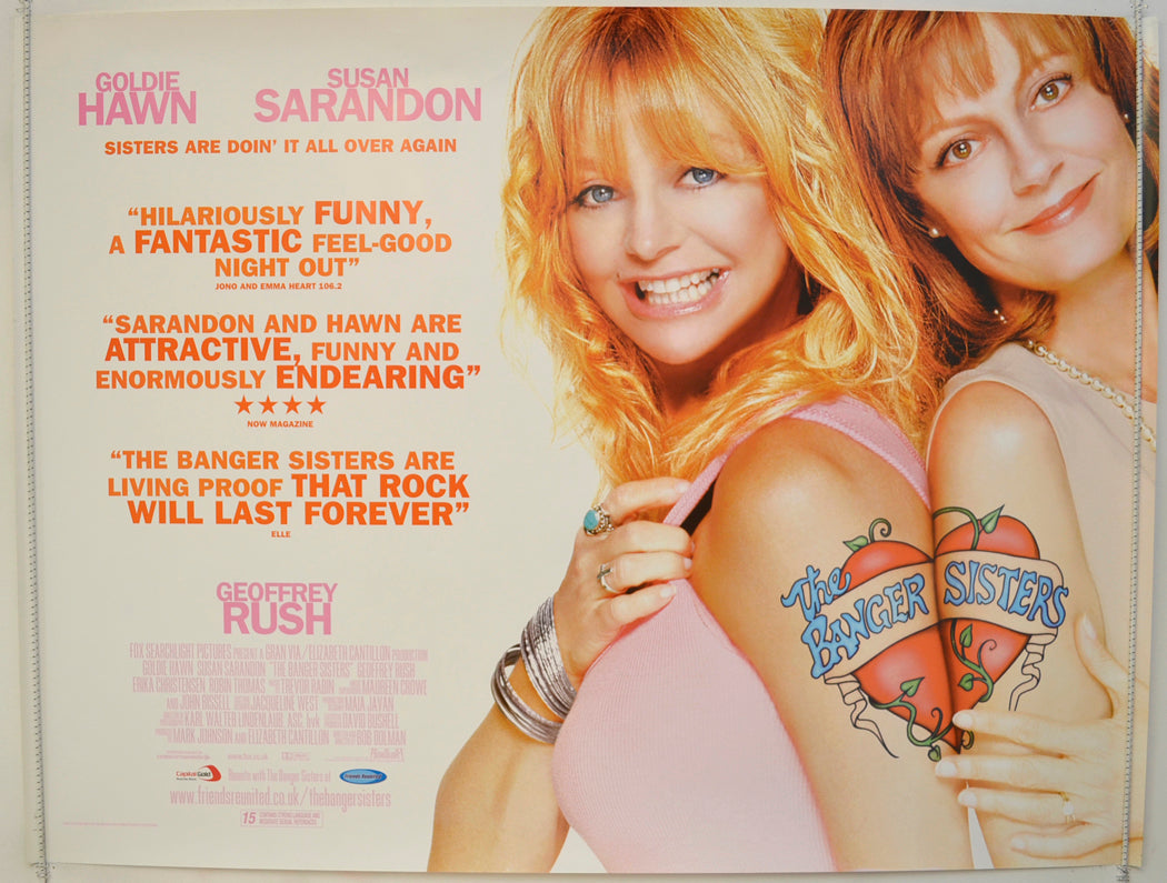 The Banger Sisters  Original Quad Poster - Film Poster - Movie Poster 