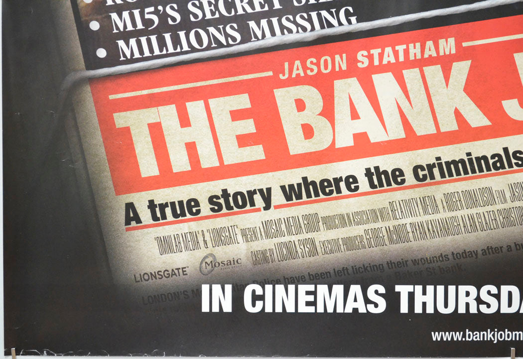 THE BANK JOB (Bottom Left) Cinema Quad Movie Poster 