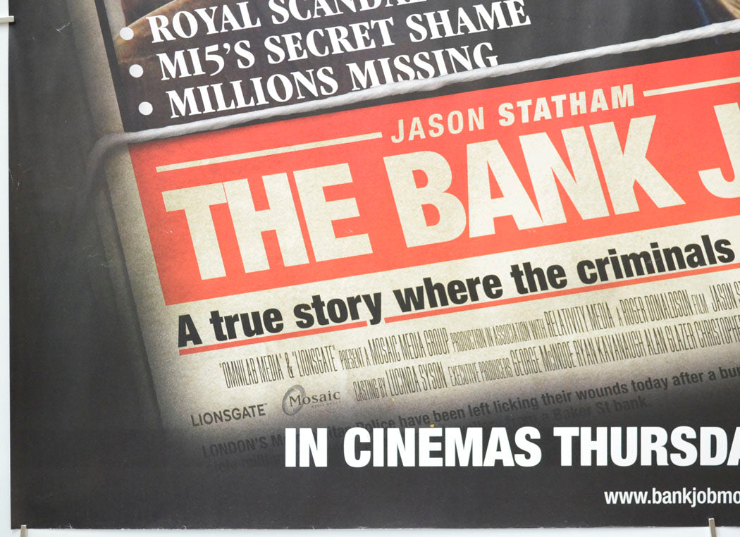 THE BANK JOB (Bottom Left) Cinema Quad Movie Poster 