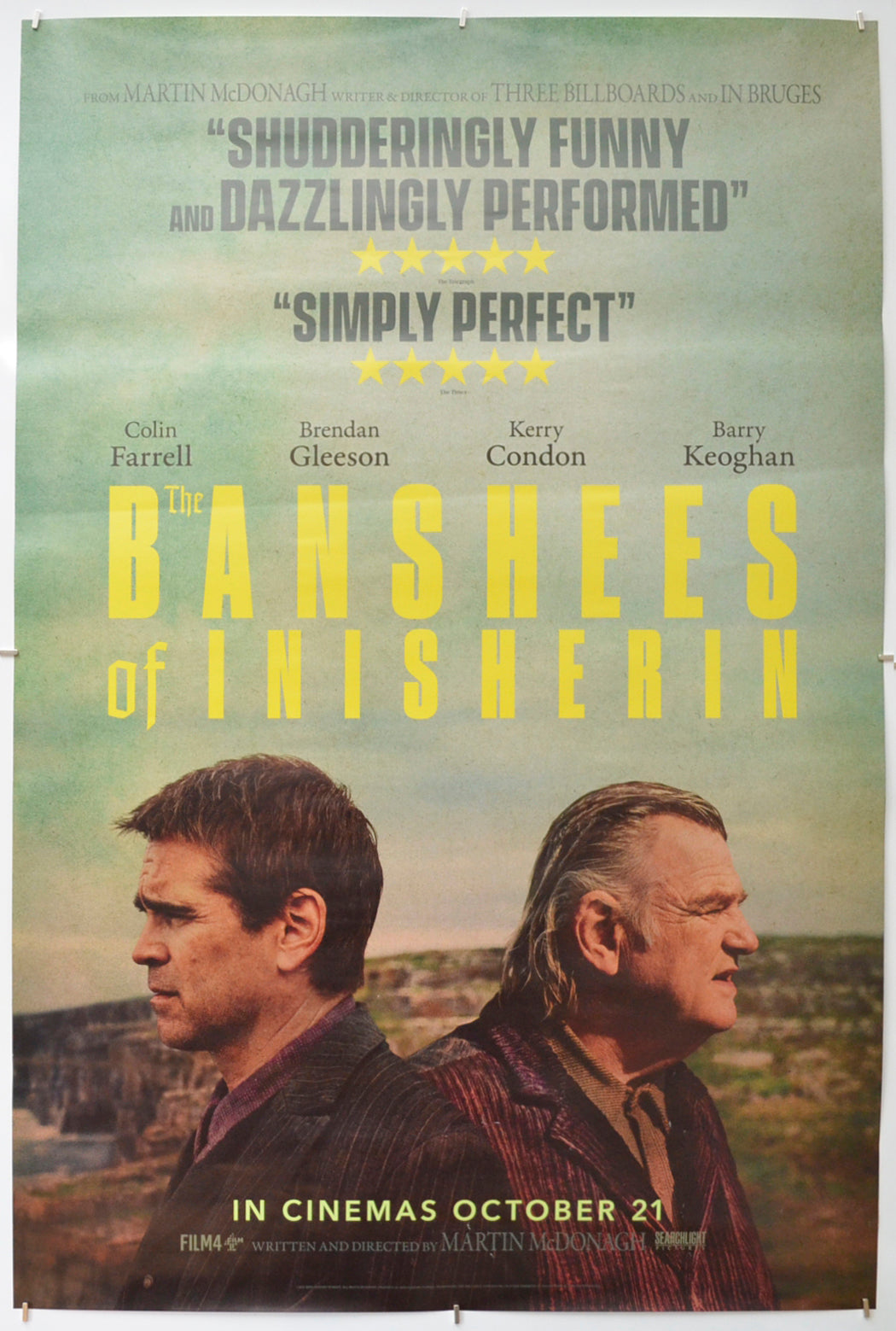 The Banshees Of Inisherin Original One Sheet Poster - Film Poster - Movie Poster  