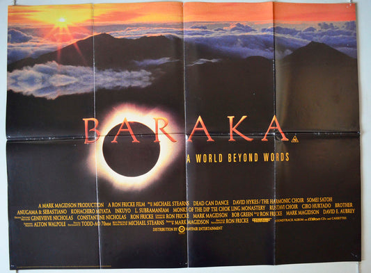 Baraka Original British Quad Poster - Movie Poster