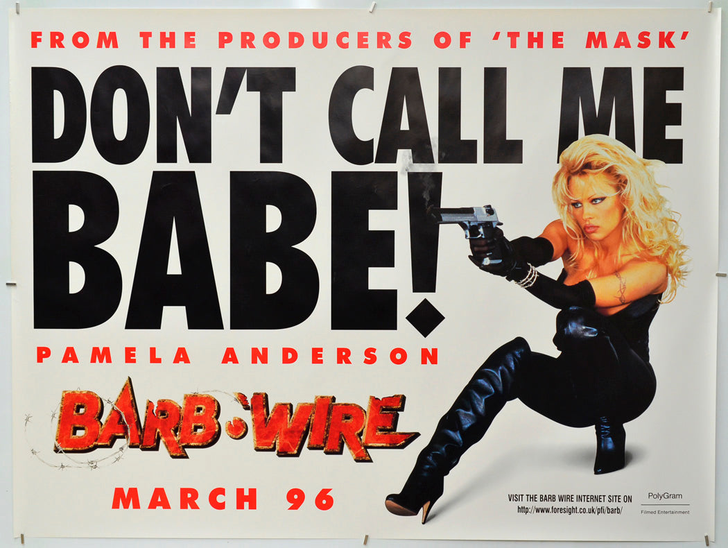 Barb Wire - Original Quad Poster - Film Poster - Movie Poster