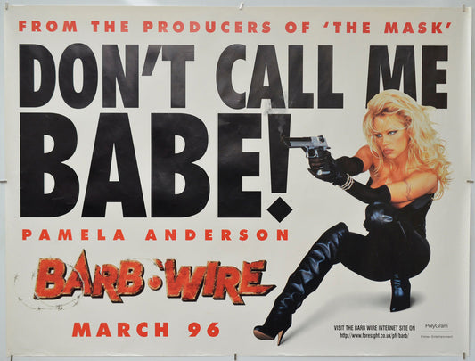 Barb Wire - Original Quad Poster - Film Poster - Movie Poster