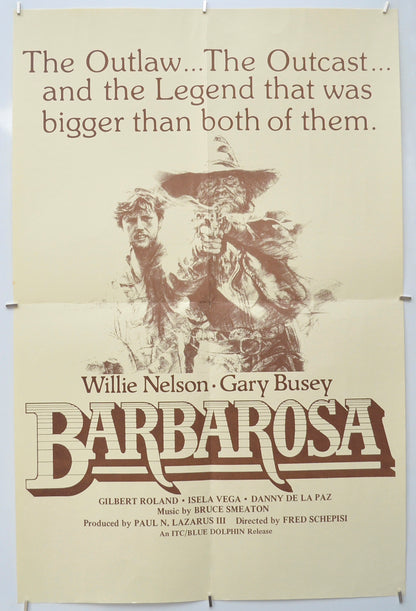 Barbarosa Original Double Crown Poster - Film Poster - Movie Poster