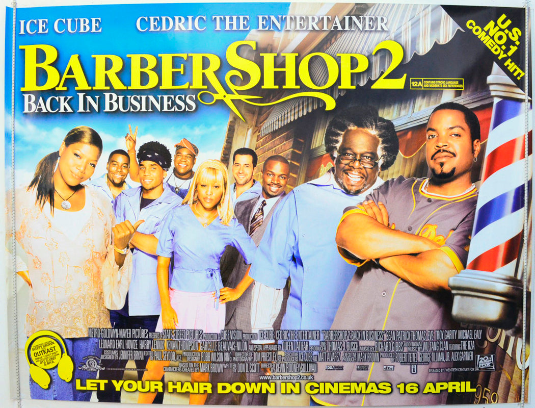 Barbershop 2 : Back In Business Original British Quad Poster - Film Poster - Movie Poster 