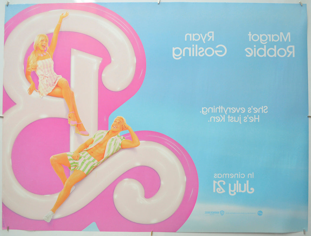 BARBIE (Back) Cinema Quad Movie Poster 